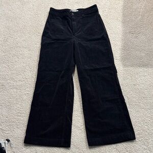 Mango Black Flare Corduroy Pants - Women’s 4